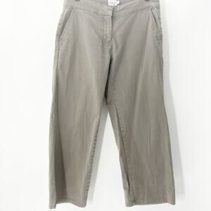 Calvin Klein Women's 6 Gray Relaxed Fit Straight Leg Trouser Pants Size 6